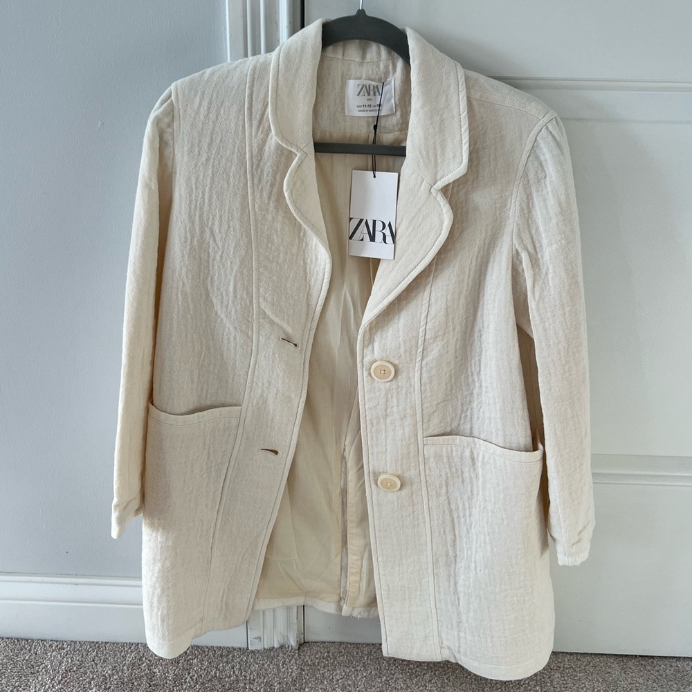 ZARA Girls Blazer Jacket Size 11/12